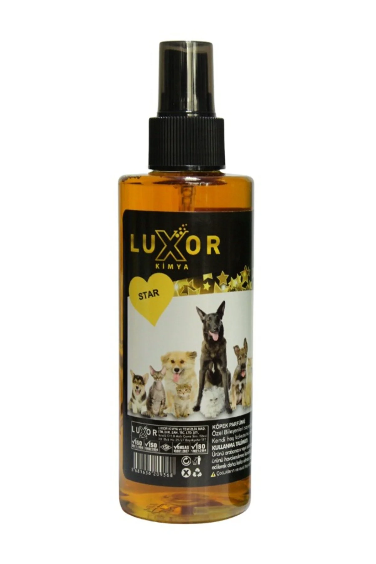 Evcil Hayvan Parfümü Kedi & Köpek Koku Giderici Star 200 Ml