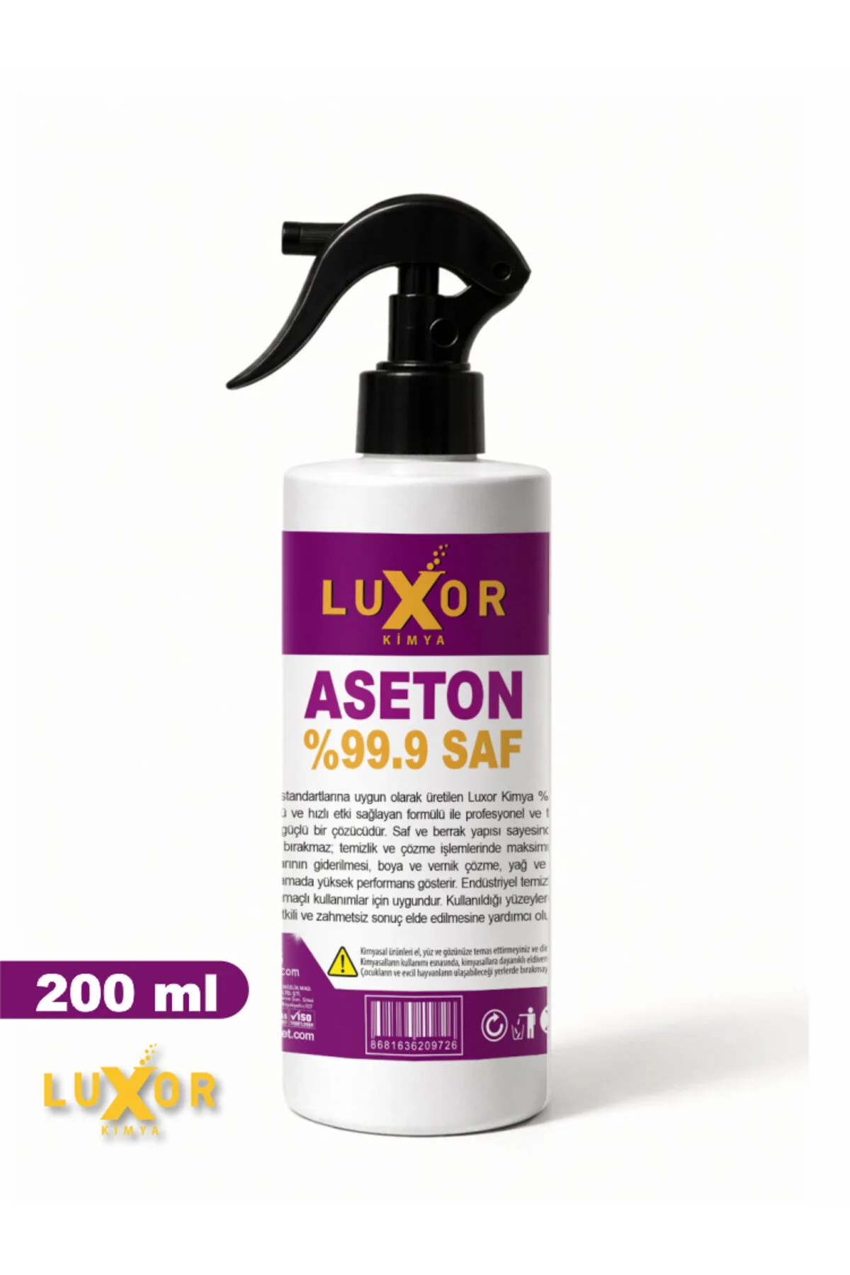 Saf Aseton 2 X 200 Ml görsel 2