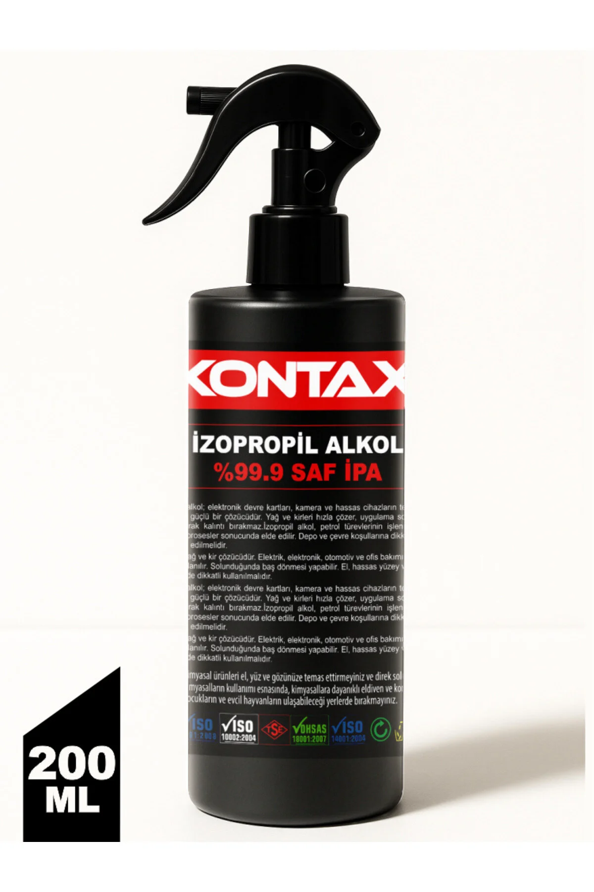 SAF İPA %99,9 İZOPROPİL ALKOL 200 ml
