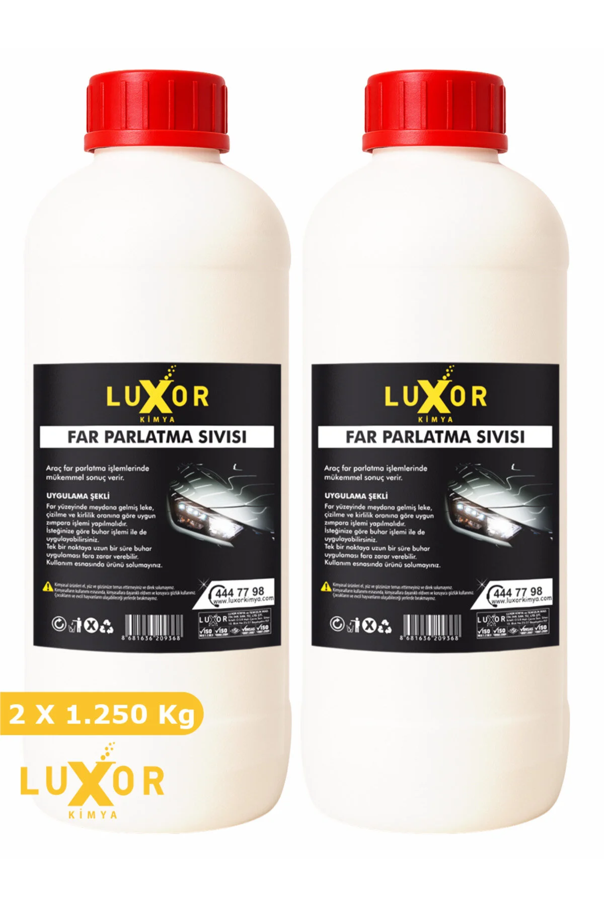Far Parlatma Far Parlatıcı Far Temizleme 2 x 1.250 Kg