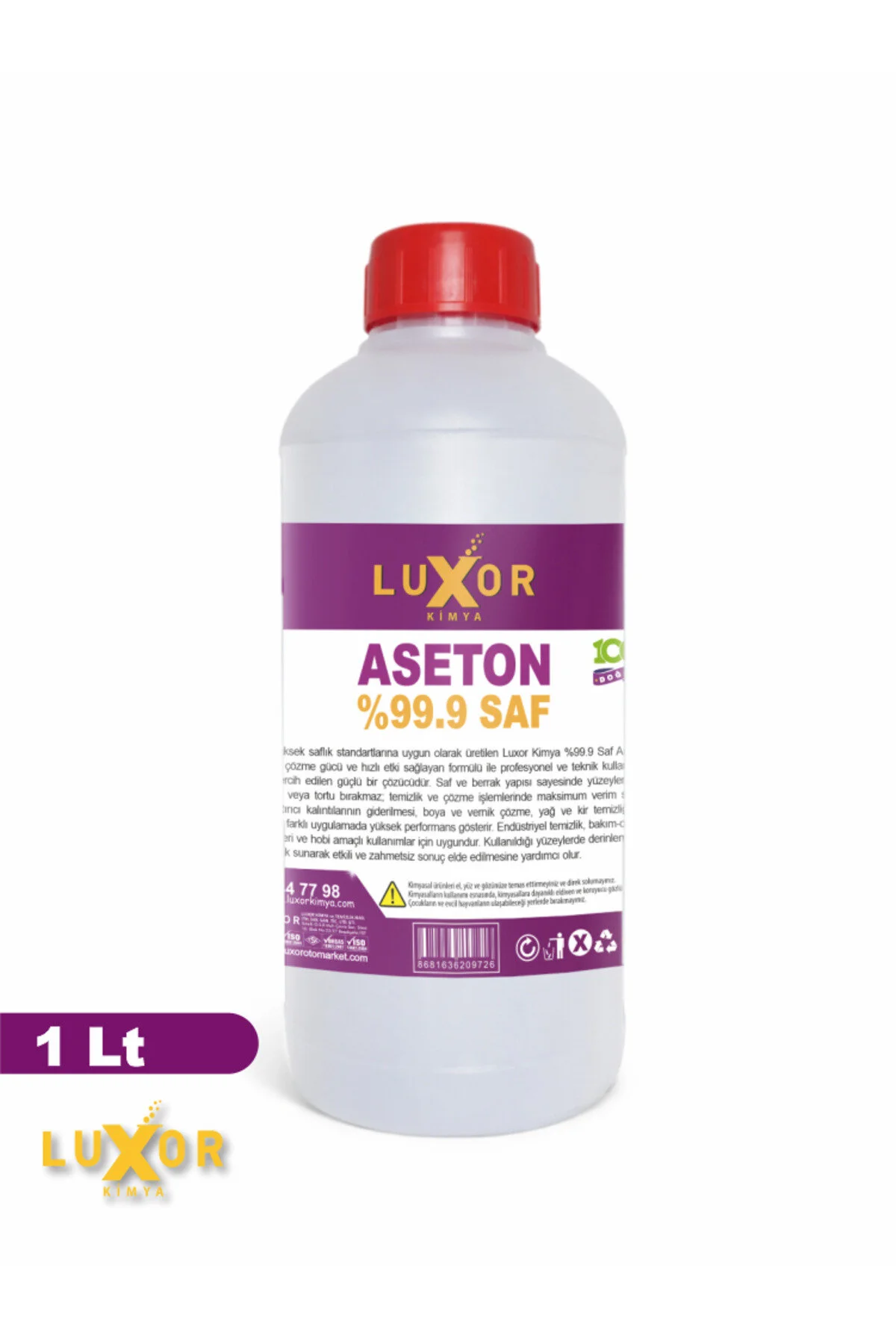 %99.9 Saf Aseton 1 Lt