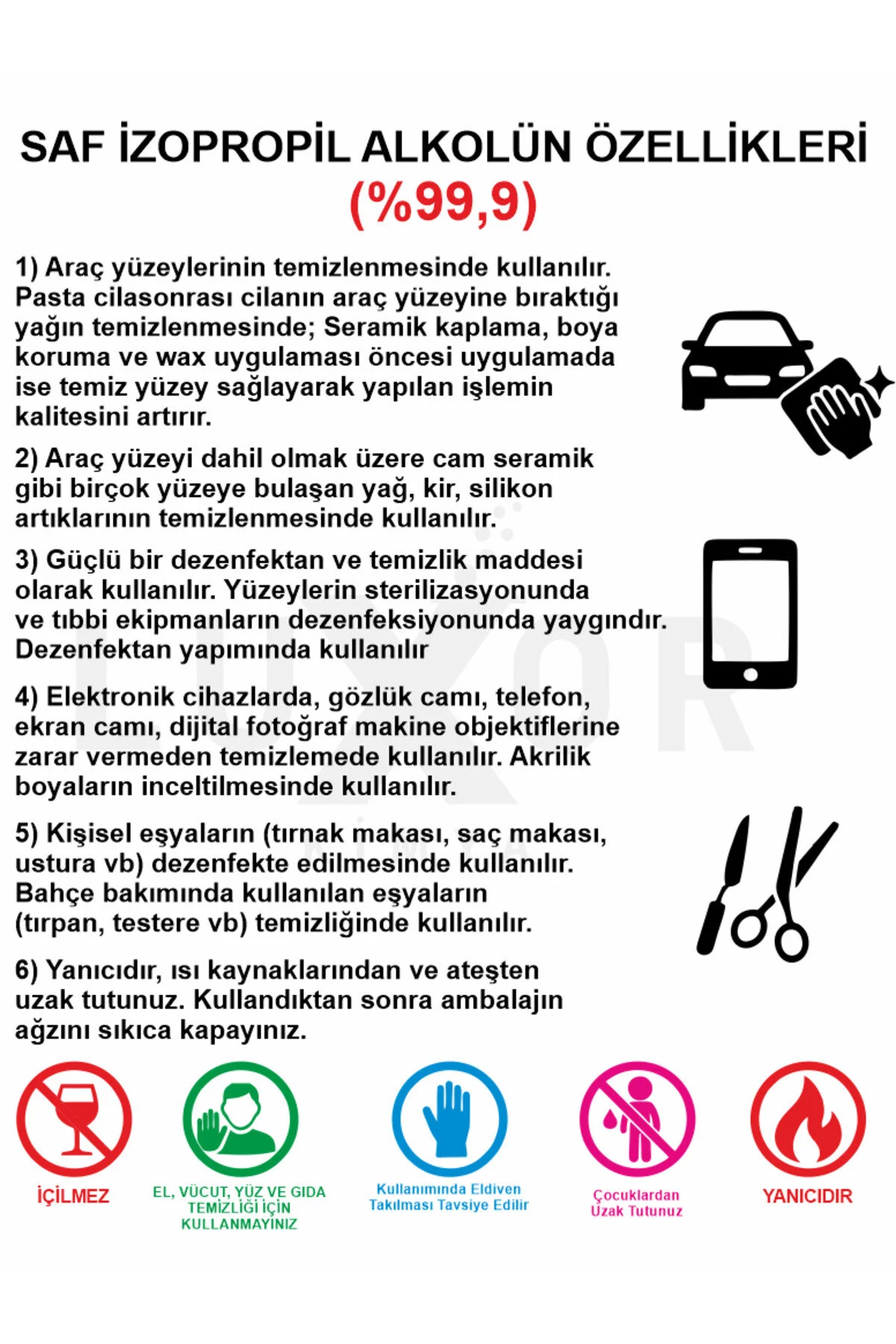 Saf İpa İzopropil 200ml X 2 Ad %99.9 görsel 3