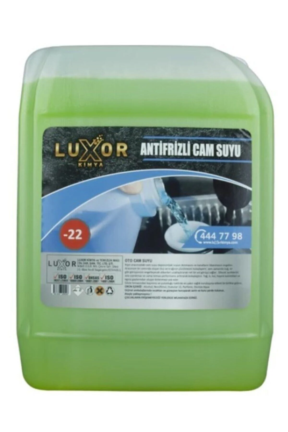 Kimya -22 Derece Antifrizli Cam Suyu 5 Lt
