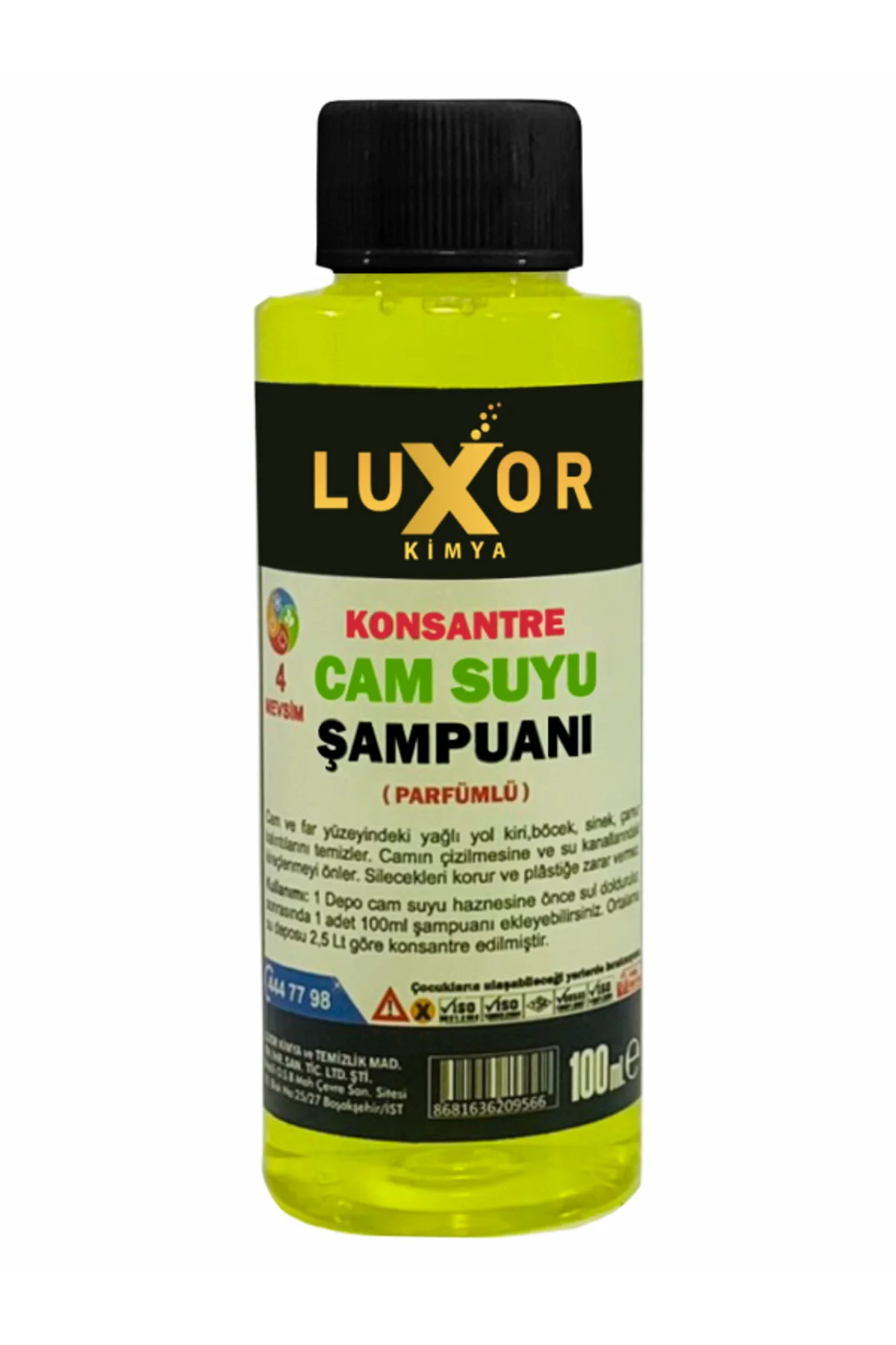 Konsantre Oto Cam Suyu Şampuanı 100ml 24 Adet
