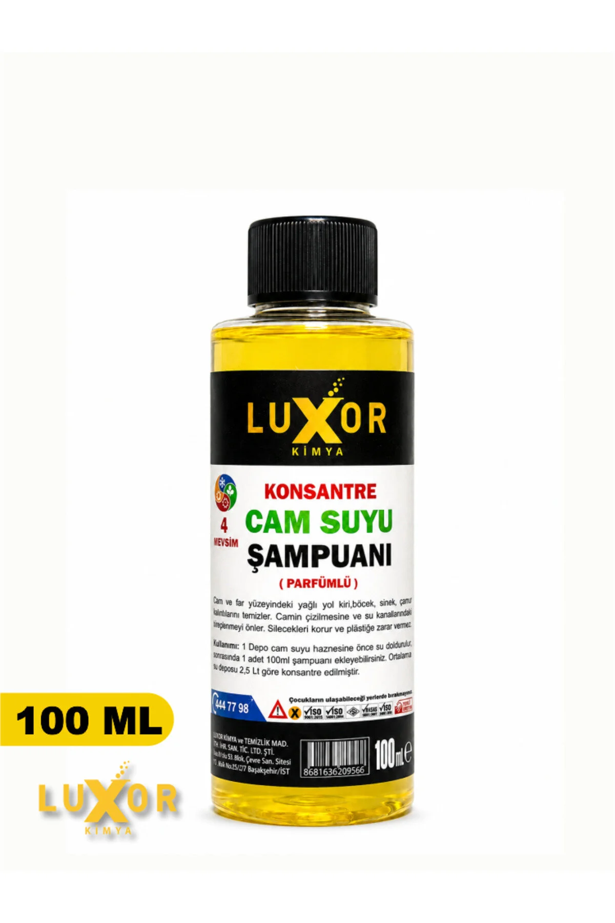 Konsantre Oto Cam Suyu Şampuanı 100ML 1 Adet