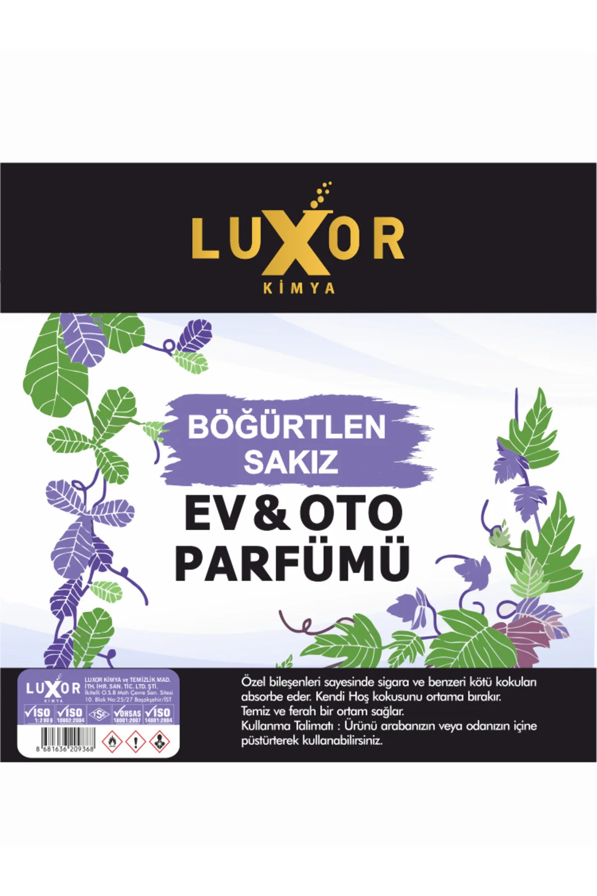 Oto Parfümü Mango Kavun & Böğürtlen Sakız 100 ML | Oto Kokusu | Araç Parfümü | Sprey Oto Kokusu görsel 3